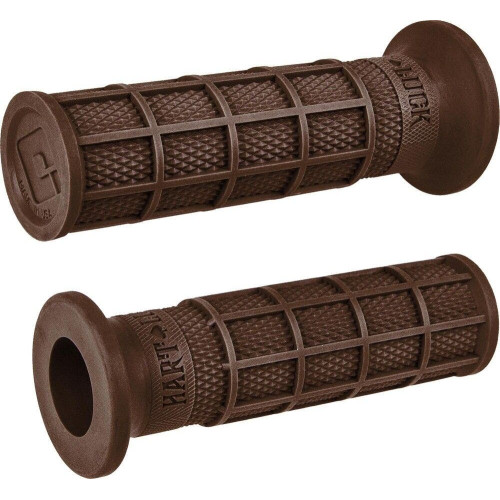 PartzBiz HD: 4408105-ODI Hart-Luck Signature Full-Waffle Slip-On Grips 1" Brown Harley & Custom PartzBiz HD: 4408105-ODI Hart-Luck Signature Full-Waffle Slip-On Grips 1" Brown Harley & Custom