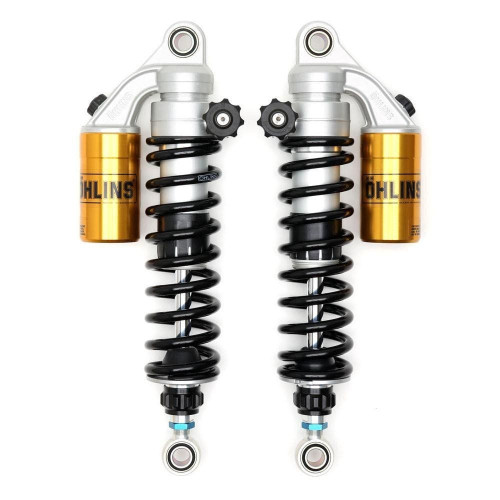 PartzBiz HD: 4408058-Ohlins HD215 Rear Shocks STX36 Twin 13.5" Spring Dyna FXD 91-17 776422 piggyback shocks performance best for bagger piggyback