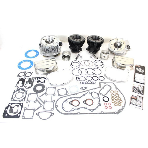 PartzBiz HD: 4408033-OHO Panhead Top End Cylinder & Heads Kit w/ Gaskets Harley Panhead 63-84
