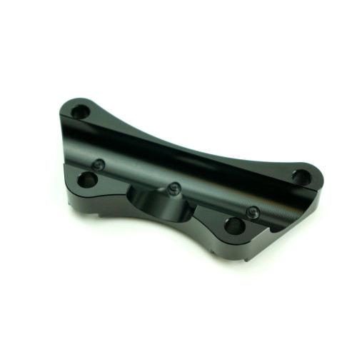 PartzBiz HD: 4408036-EPC One Piece Black Handlebar Riser Top Clamp w/ Setscrews for Harley FLH/T