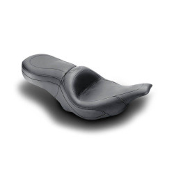 PartzBiz HD MD75454 - ที่นั่ง Mustang One Piece Plain Sport Touring Seat Harley FLHT FLTR 97-07 | 75454