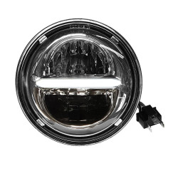 PartzBiz HD WP226-0100 - Pathfinder LED HD7CLC Chrome Classic 7 ไฟหน้า Plug n Play High Output Bright DRL 1991-2013 Harley Softail Touring FLD รถจักรยานยนต์ Power Sports