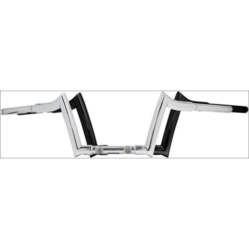 PartzBiz HD: 4407975-Paul Yaffe 6" Monkey Sport Drag Bars Black Ape Hangers Handlebars Harley FLHR FLTR