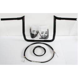 PartzBiz HD MBB-125-B Kit-ABS-08-13 - Paul Yaffe Bagger 12" Black Monkey Bar Handlebar Package Kit Harley FLH ABS | MBB-125-B Kit-ABS-08-13 PartzBiz HD MBB-125-B Kit-ABS-08-13 - Paul Yaffe Bagger 12" Black Monkey Bar Handlebar Package Kit Harley FLH ABS | MBB-125-B Kit-ABS-08-13
