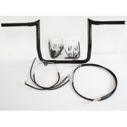 PartzBiz HD MBB1.25B-Kit-08-13-NON - Paul Yaffe Bagger Nation 12" Black Monkey Bar Handlebar Kit Harley FLH Non ABS | MBB1.25B-Kit-08-13-NON PartzBiz HD MBB1.25B-Kit-08-13-NON - Paul Yaffe Bagger Nation 12" Black Monkey Bar Handlebar Kit Harley FLH Non ABS | MBB1.25B-Kit-08-13-NON