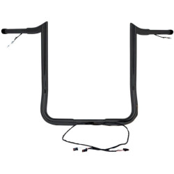 PartzBiz HD DS06015309 - Paul Yaffe Bagger Nation Black Wired 12" Monkey Handlebars Harley Batwing 14-Up PartzBiz HD DS06015309 - Paul Yaffe Bagger Nation Black Wired 12" Monkey Handlebars Harley Batwing 14-Up