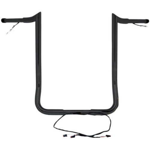 PartzBiz HD: 4407941-Paul Yaffe Bagger Nation Black Wired 14" Monkey Handlebars Harley Batwing 14-Up PartzBiz HD: 4407941-Paul Yaffe Bagger Nation Black Wired 14" Monkey Handlebars Harley Batwing 14-Up