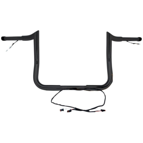 PartzBiz HD: 4407901-Paul Yaffe Bagger Nation Black Wired 8" Monkey Handlebars Harley Touring 14-Up