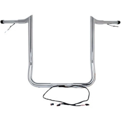 PartzBiz HD DS06015310 - Paul Yaffe Bagger Nation Chrome Wired 12" Monkey Handlebars Harley Batwing 14-Up PartzBiz HD DS06015310 - Paul Yaffe Bagger Nation Chrome Wired 12" Monkey Handlebars Harley Batwing 14-Up