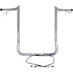 PartzBiz HD DS06015312 - Paul Yaffe Bagger Nation Chrome Wired 14" Monkey Handlebars Harley Batwing 14-Up PartzBiz HD DS06015312 - Paul Yaffe Bagger Nation Chrome Wired 14" Monkey Handlebars Harley Batwing 14-Up