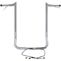 PartzBiz HD DS06015314 - Paul Yaffe Bagger Nation Chrome Wired 16" Monkey Handlebars Harley Batwing 14-Up PartzBiz HD DS06015314 - Paul Yaffe Bagger Nation Chrome Wired 16" Monkey Handlebars Harley Batwing 14-Up