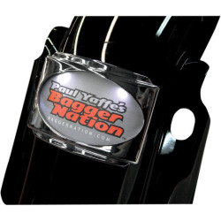 PartzBiz HD DS20300616 - Paul Yaffe Bagger Nation Chrome Stealth III License Plate Frame Kit 09-17 CVO 0203-00616 020300616 USLP3-C