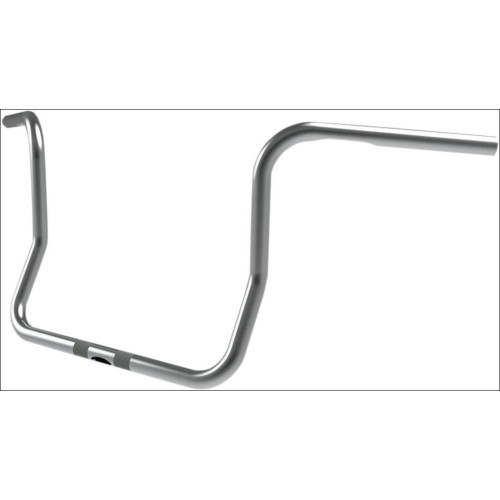 PartzBiz HD: 4407863-Paul Yaffe Bagger Nation 51530512CH Chrome 12" Rise 1" Classic Bagger Apes Handlebars 99-18 Harley Touring Dresser 06011820 0601-1820