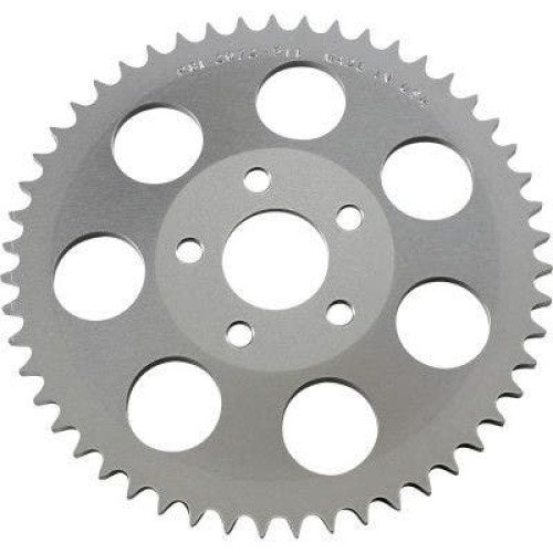 PartzBiz HD: 4407871-PBI Sprockets 2072-51C Chrome Aluminum Rear Drive 49T Sprocket Harley BT 73-86 1211-2550 12112550 sportster sporty xl touring softail best for buy electra road street glide king fat boy bob slim heritage deluxe dyna 
