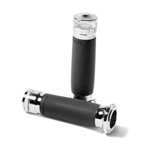 PartzBiz HD: 4407833-Performance Machine 0063-2100M-CH Vision ContourLED Indicator Chrome 1" TBW Bar Grips PartzBiz HD: 4407833-Performance Machine 0063-2100M-CH Vision ContourLED Indicator Chrome 1" TBW Bar Grips