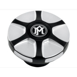 PartzBiz HD PM0210-2055ARY-BM - Performance Machine 0210-2055ARY-BM Black Cut Aluminium Array Fuel Cap Harley Davidson M8 EVO Big Twin Custom ถังแก๊ส Accent Upgrade เปลี่ยน
