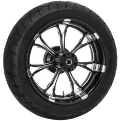 PartzBiz HD TRPM8021 - Performance Machine 17” ล้อหลังสีดำ Paramount ชุดยาง Harley 09-15 | เครื่องสมรรถนะ