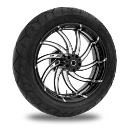PartzBiz HD TRPM8013 - Performance Machine 17” ล้อหลัง สีดำ Supra 200 ยางแพ็คเกจ Harley 09-15 | เครื่องสมรรถนะ