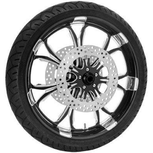 PartzBiz HD: 4407758-Performance Machine 21" Front Black Paramount Wheel Rotor PKG Harley 08-16 ABS | Performance Machine