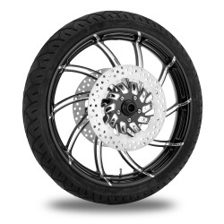 PartzBiz HD TRPM8102 - Performance Machine 21" Front Black Supra Wheel Tire Rotor Package Harley 14-15 | Performance Machine PartzBiz HD TRPM8102 - Performance Machine 21" Front Black Supra Wheel Tire Rotor Package Harley 14-15 | Performance Machine