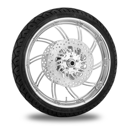 PartzBiz HD: 4407746-Performance Machine 21" Front Chrome Supra Wheel Tire Rotor Package Harley 14-15 | Performance Machine PartzBiz HD: 4407746-Performance Machine 21" Front Chrome Supra Wheel Tire Rotor Package Harley 14-15 | Performance Machine