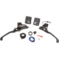 PartzBiz HD PM0062-4021-BM - Performance Machine Black Contrast Cut 9/16 ชุดควบคุมแฮนด์ Cable Can Bus | 0062-4021-BM PartzBiz HD PM0062-4021-BM - Performance Machine Black Contrast Cut 9/16 ชุดควบคุมแฮนด์ Cable Can Bus | 0062-4021-BM