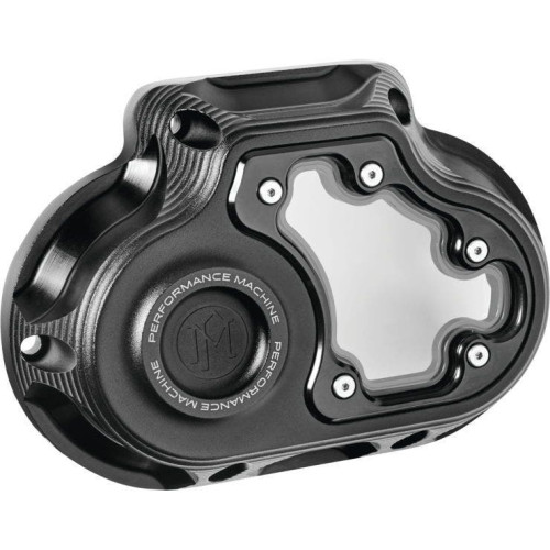 PartzBiz HD: 4407627-Performance Machine Black Cut Vision Series Cable Clutch Cover Harley M8 17-20 PartzBiz HD: 4407627-Performance Machine Black Cut Vision Series Cable Clutch Cover Harley M8 17-20