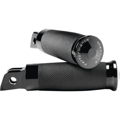 PartzBiz HD: 4407632-Performance Machine Black Contour Rider Footpegs Harley M8 Softail 18-20