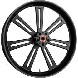 PartzBiz HD PM12707814RSRRSMB - Performance Machine ล้อหลัง Black Sierra 18x5.5 Single Disc ไม่มี ABS Harley 08-Up
