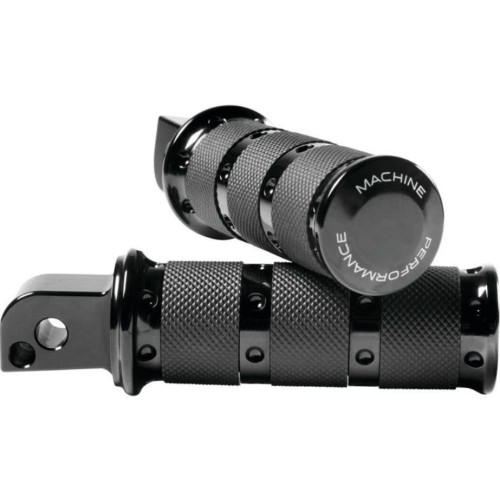 PartzBiz HD: 4407646-Performance Machine Black XLS Rear Footpegs Harley Milwaukee-Eight Softail 18-20