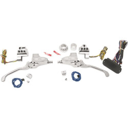 PartzBiz HD PM0062-4026-CH - Performance Machine Chrome 11/16 ชุดควบคุมแฮนด์รถ Can Bus 14-16 FLH | 0062-4026-ช PartzBiz HD PM0062-4026-CH - Performance Machine Chrome 11/16 ชุดควบคุมแฮนด์รถ Can Bus 14-16 FLH | 0062-4026-ช