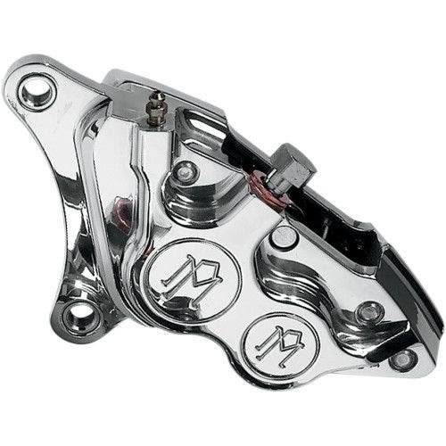 PartzBiz HD: 4407607-Performance Machine Chrome 11.5" Front 4 Piston Caliper Left Side for Harley | 0053-2915-CH PartzBiz HD: 4407607-Performance Machine Chrome 11.5" Front 4 Piston Caliper Left Side for Harley | 0053-2915-CH