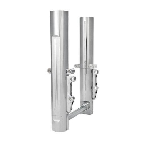 PartzBiz HD: 4407587-Performance Machine PM Chrome Dual Disc Lower Legs Sliders 00-07 FLH | Performance Machine