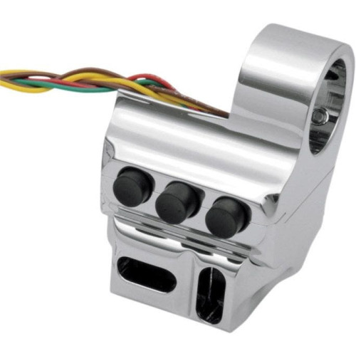 PartzBiz HD: 4407571-Performance Machine Chrome Right Side Five Button Brake Switch Housing Harley 96-13 PartzBiz HD: 4407571-Performance Machine Chrome Right Side Five Button Brake Switch Housing Harley 96-13