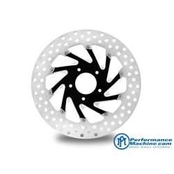 PartzBiz HD PM0133-1800REYRS-BMP - Performance Machine Del Rey Black Platinum Cut 11.8 โรเตอร์เบรกหน้าขวา Harley | 0133-1800REYRS-BMP PartzBiz HD PM0133-1800REYRS-BMP - Performance Machine Del Rey Black Platinum Cut 11.8 โรเตอร์เบรกหน้าขวา Harley | 0133-1800REYRS-BMP