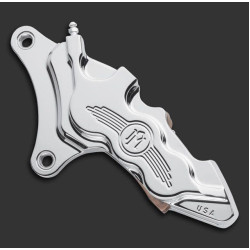 PartzBiz HD PM0051-2913-CH - Performance Machine Front Left 6-Piston Chrome Brake Caliper สำหรับ Harley 13 ” | 0051-2913-ช PartzBiz HD PM0051-2913-CH - Performance Machine Front Left 6-Piston Chrome Brake Caliper สำหรับ Harley 13 ” | 0051-2913-ช