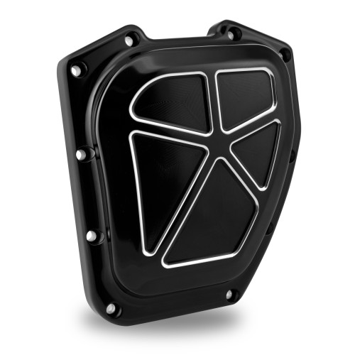 PartzBiz HD: 4407419-Performance Machine PM Black Contrast Cut Formula Cam Timing Cover Harley 01-16 | 0177-2056-BM