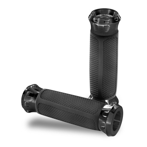 PartzBiz HD: 4407401-Performance Machine PM Black Overdrive Hand Grips Harley Touring Fly By Wire TBW | 0063-2082-B PartzBiz HD: 4407401-Performance Machine PM Black Overdrive Hand Grips Harley Touring Fly By Wire TBW | 0063-2082-B