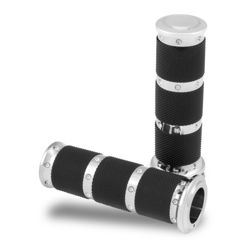PartzBiz HD: 4407363-Performance Machine PM XLS Chrome Contour Renthal Hand Grips TBW 08-17 | 0063-2087-CH PartzBiz HD: 4407363-Performance Machine PM XLS Chrome Contour Renthal Hand Grips TBW 08-17 | 0063-2087-CH
