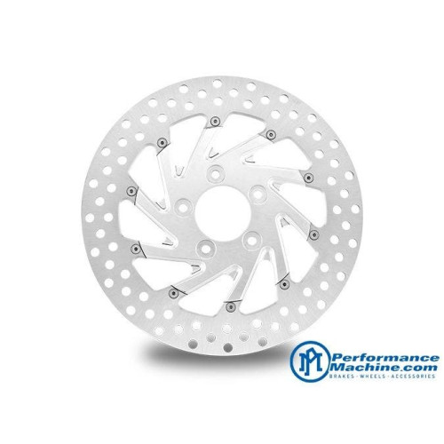 PartzBiz HD: 4407370-Performance Machine PM Del Rey Chrome 11.5 Left Front Brake Rotor Harley | 0133-1522REYLS-CH PartzBiz HD: 4407370-Performance Machine PM Del Rey Chrome 11.5 Left Front Brake Rotor Harley | 0133-1522REYLS-CH