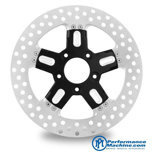 PartzBiz HD: 4407347-Performance Machine PM Formula Black Platinum Rear 11.8" Brake Rotor Harley | 0133-1802FRMS-BMP