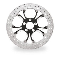 PartzBiz HD PM0133-3015GATS-BMP - Performance Machine PM Luxe Gatlin Black Platinum Cut หน้า 13” Brake Rotor | 0133-3015GATS-BMP PartzBiz HD PM0133-3015GATS-BMP - Performance Machine PM Luxe Gatlin Black Platinum Cut หน้า 13” Brake Rotor | 0133-3015GATS-BMP