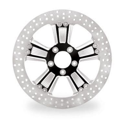 PartzBiz HD: 4407272-Performance Machine PM Shock Black Platinum Cut Front 13" Brake Rotor Harley | 0133-3015SHOS-BMP PartzBiz HD: 4407272-Performance Machine PM Shock Black Platinum Cut Front 13" Brake Rotor Harley | 0133-3015SHOS-BMP