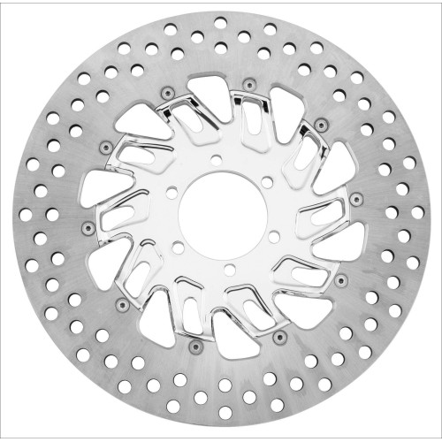 PartzBiz HD: 4407285-Performance Machine PM Supra Chrome 11.5 Right Front Brake Rotor Harley 00-up | 0133-1522SUPRS-CH