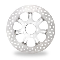 PartzBiz HD PM0133-1800VIRS-CH - Performance Machine PM Virtue Chrome 11.8 Front Brake Rotor Harley  | 0133-1800VIRS-CH