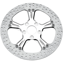 PartzBiz HD PM0133-1522WRAS-CH - Performance Machine PM Wrath Chrome 11.5 Left & Right Front Brake Rotor Harley | 0133-1522WRAS-CH