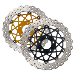 PartzBiz HD PM0133-SPEEDSTAR - Performance Machine Speedstar Raceline Full Floating Brake Rotor  Gold or Black 0133-1535S-B 0133-1535S-G 0133-1806S-B 0133-1806S-G 0133-3059S-B 0133-3059S-G 0133-1536S-B 0133-1536S-G 0133-1807S-B 0133-1807S-G 0133-1538S-B 0133-1538S-G 0133-1809S-B 0133-1