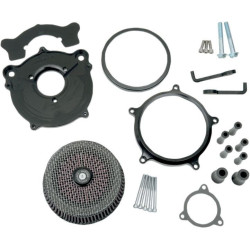 PartzBiz HD PM0206-2139-B - Performance Machine Super Gas Air Cleaner Black Harley Milwaukee Eight 17-Up