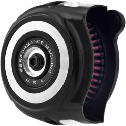 PartzBiz HD PM0206-2142-BM - Performance Machine Vintage HP Air Cleaner Contrast Cut Harley M8 17-Up