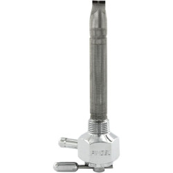 PartzBiz HD DSDS390209 - Pingel 1211-CH 3/8 NPT Smooth Hex Chrome Power-Flo วาล์วเชื้อเพลิง Petcock 90 ไปข้างหน้า | 1211-ช